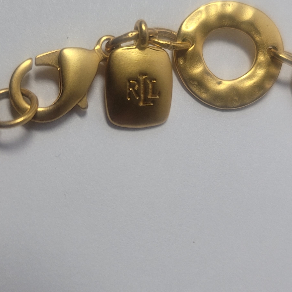 Gold-colored RLL necklace